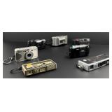 Collection of Vintage Point and Shoot Cameras