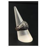 WW2 Sterling Silver USN US Navy Ring