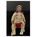 Ute Native American Indian Beaded Doll