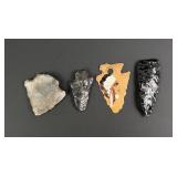Collection of Native American Indian Arrowheads