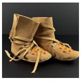Blackfoot Native American Indian Beaded Moccasins