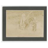 Whitman Massacre Cayuse Indian Cabinet Photo