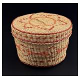 Seagrass Lidded Basket