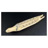 Alaskan Inuit Eskimo Walrus Ivory Cribbage Board