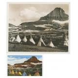 Indian Tipis Logan Pass Glacier Park Photo