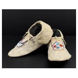 Blackfoot Native American Indian Beaded Moccasins