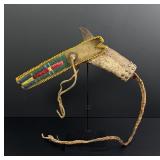 Santee Sioux Indian Antelope Horn Quirt