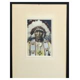 Canada Blood Indian Hand Tinted Photo