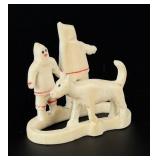 Alaskan Inuit Eskimo Carved Ivory Family