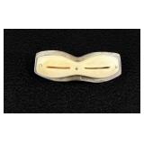 Alaskan Inuit Eskimo Ivory Snow Goggles Brooch