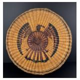Hopi Pueblo Wicker Eagle Plaque Basket Third Mesa