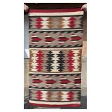 Navajo Indian Banded Geometric Rug