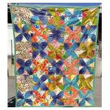 Vintage Doublesided Pinwheel Variation Quilt