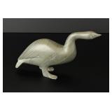 Samwillie Iqaluq Inuit Soapstone Goose Carving