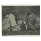 Lighting Up Montana Blackfoot Indian Photo