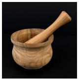 Burl Walnut Mortar & Pestle