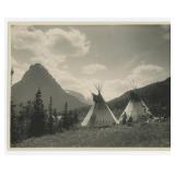 Glacier Park Montana Blackfoot Indian Photo