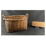 New England Black Ash Splint Gathering Basket
