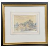 JH Rudd River Landscape Watercolor Painting