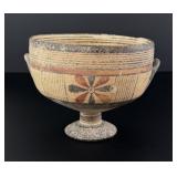 Cypriot Bichrome Ware Stemmed Kylix Bowl