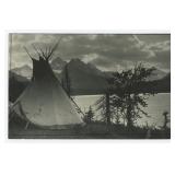Red Eagle Lake Glacier Park Montana Indian Photo