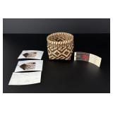 Lucille Lossiah Cherokee River Cane Basket