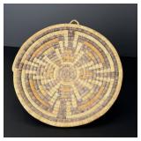 Hopi Native American Basket Plaque Second Mesa