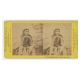 Medicine Bottle Executed Sioux Indian Stereoview