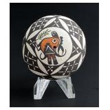 D Lewis Garcia Acoma Pueblo Chicken Seed Pot