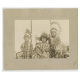 Nez Perce Indian Children Oregon Cabinet Photo