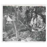 Montana Blackfoot Indians Making Jerkey Photo