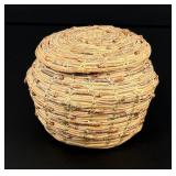 Native American Indian Pine Needle Basket