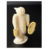 Agnes Nulluq Alaskan Inuit Eskimo Ivory Carving
