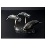 Alaskan Inuit Eskimo Beluga Whale Carving