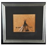 Michael Coleman Blockpost Tepee Painting