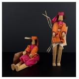 Mae West Papago Native American Indian Dolls