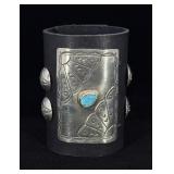 Navajo Sterling Turquoise Ketoh Bow Guard