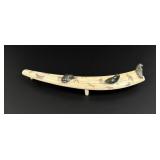 Napachee Pitsiulak Alaskan Eskimo Walrus Tusk