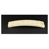 Alaskan Inuit Eskimo Walrus Ivory Cribbage Board