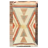 Navajo Indian Saddle Blanket Gallup Throw Rug