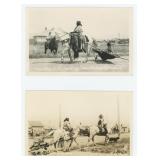 Montana Flathead Indian Travois RPPC Postcards