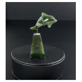 Nephrite Jade Alaskan Killer Whale Carving