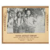 Custer Abstract Company Miles City Montana Sign