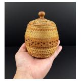 Finnish Folk Art Birchbark Basket