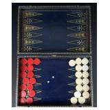 Victorian Cartier Leather Backgammon Board Set