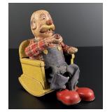 1950s Marusan Smoking Grandpa Litho Toy