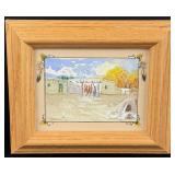 Ed Jojola Chile Harvest Watercolor
