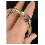 Mike White Buffalo Perez Comanche 14k Bracelet