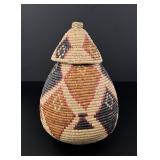 Zulu South African Lidded Basket