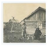Kitten and Coyote Montana Flathead Indian Photo